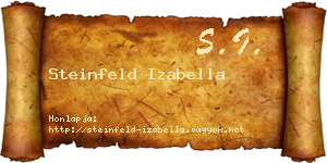 Steinfeld Izabella névjegykártya